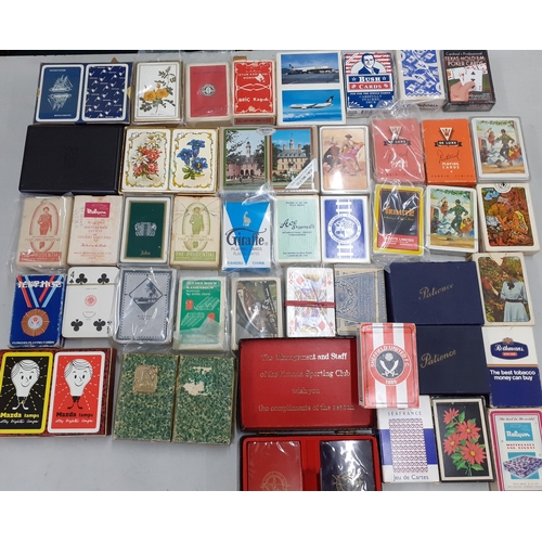 372 - A quantity of vintage playing to include 1960's advertising packs together with collectors tea and c... 