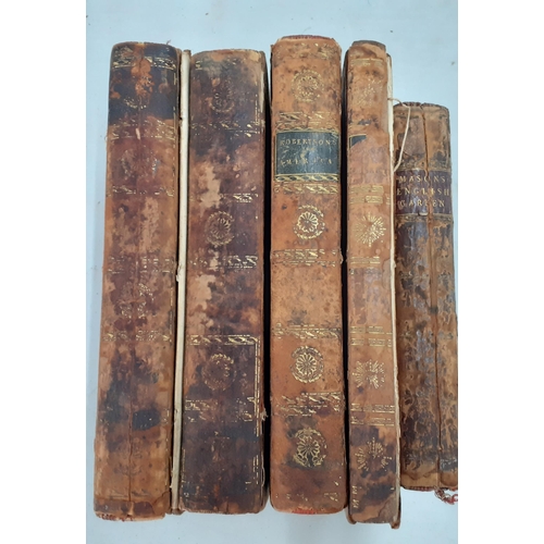 381 - Books - A group of 18th and 19th century books to include various volumes of The History of America ... 