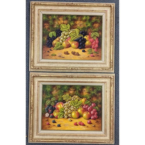 385 - J. F Smith - two still life oil paintings, 39.5cm x 29.5cm, framed
Location: LWF