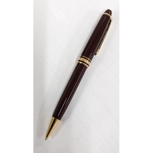 454 - A Montblanc Meisterstuck ballpoint pen with original box and paperwork Location: P