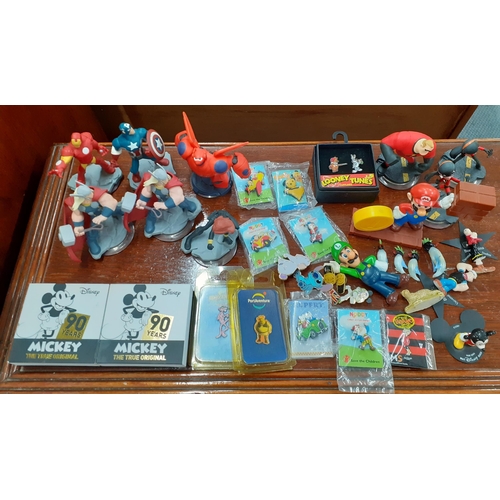 509 - Action models and collectable figures to include Disney Infinity, Super Mario, and Popeye together w... 