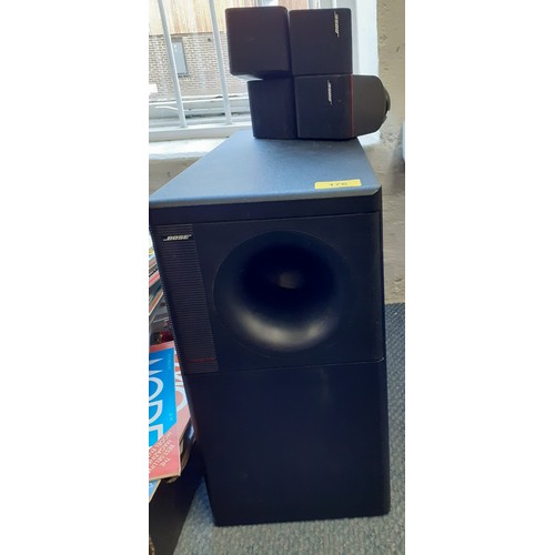 176 - A Bose Acoustimass 5 Series II surround sound speaker system. Location: A4B