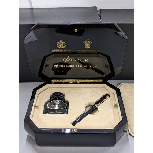 A Parker Duofold Lucky 8 Limited Edition for Parker's 120th