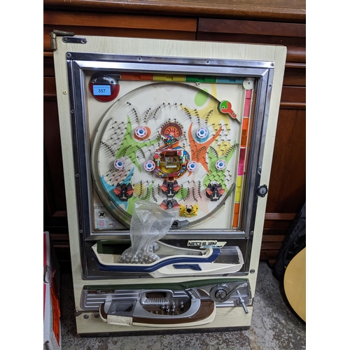 357 - A Nishijin Japanese pin ball machine
Location: G