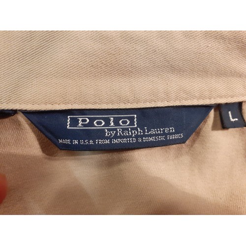 152 - Polo Ralph Lauren-A gents beige cotton sports jacket, size Large (44