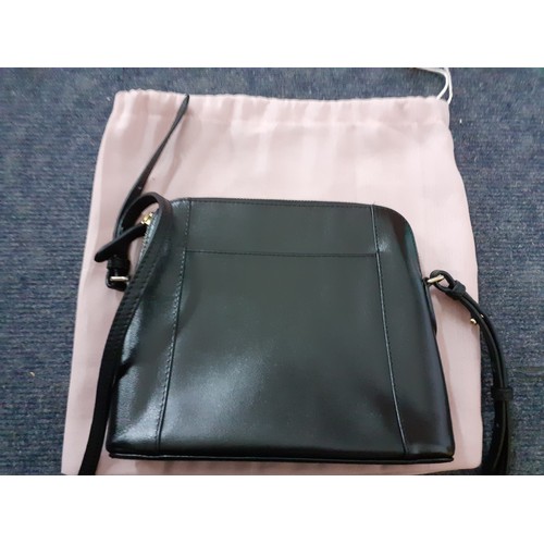 287 - Radley-A small black leather crossover bag with branded dust-bag. Location:
Condition: No damage or ... 