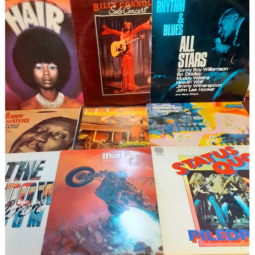 293 - A large collection of LP's, mainly 1960's and 1970's to include Jazz, Blues, Rock, Meatloaf, Status ... 