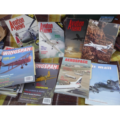 350 - Assorted Magazines mainly History of Aviation related material of approx. 60 Pilot magazines from th... 