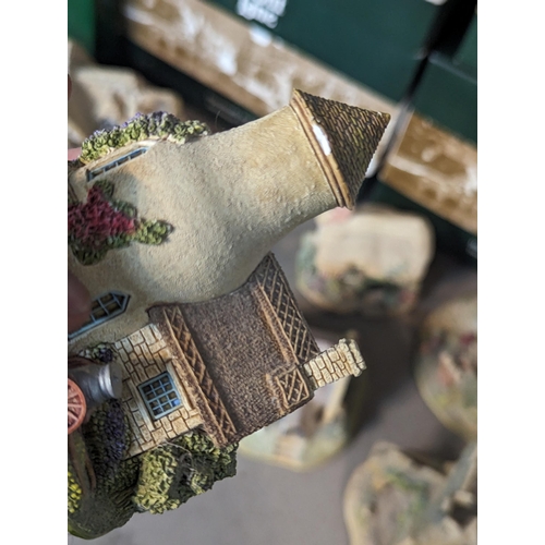 351 - A collection of 19 boxed Lilliput Lane model cottages A/F, to include 'Out to Sea', 'To Have and to ... 