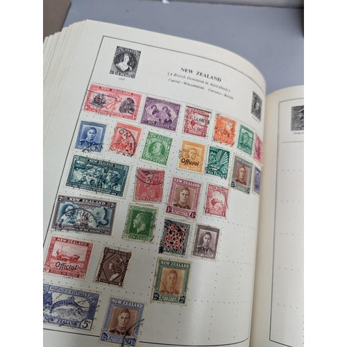 365 - A mixed lot to include mixed stamp albums, partially filled, to include Chinese and UK stamps, along... 