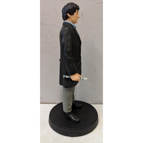 371 - A BBC Underground Toys Dr Who (Patrick Troughton) resin model on a circular base, in original box
Lo... 