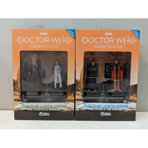 372 - Dr Who models to include a model Dalek, 32cm, a 2002 BBC talking cyberman, The Monk and The Master, ... 