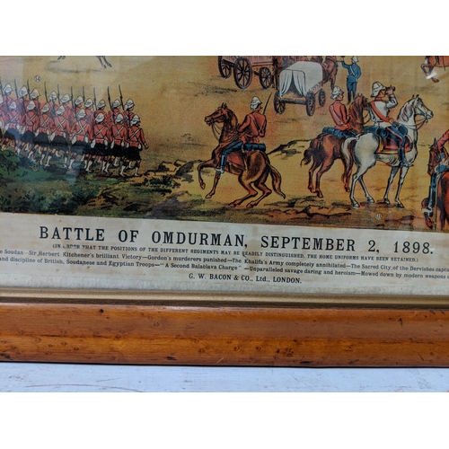 385 - Victorian prints Omdurman - The First Battle, 6.30am and Battle of Omdurman September 2 1898, each i... 