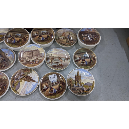 299 - A collection of Coalport pot lids, some limited editions to include one of Shakespeare's House Henle... 