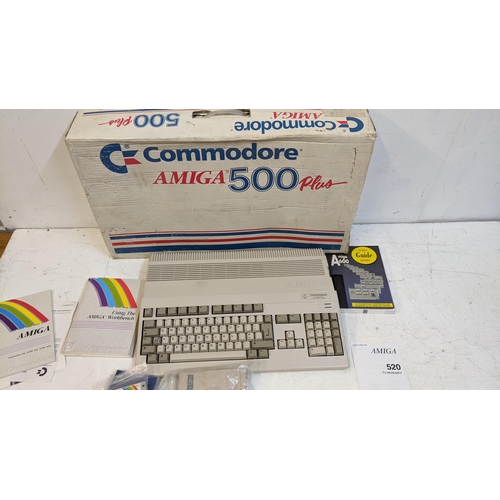 509 - A Commodore Amiga 500 plus computer with box and booklets
Location:LWF