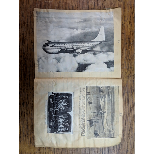 500 - Aviation & RAF related items to include scrapbooks, ephemera and a pair of cufflinks, and mixed book... 