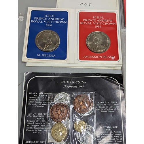 361 - Mixed coins - a collection of commemorative coins and sets to include 1978 UK proof coinage sets, Ca... 