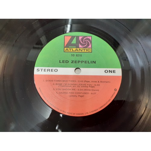 286 - Twelve LP's comprising 1971 'Led Zeppelin IV' Atlantic label matrix K50008, 'Led Zeppelin' Atlantic ... 