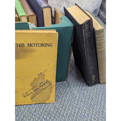 470 - A mixed group of early 20th century and later books, to include British Castles, This Motoring, The ... 