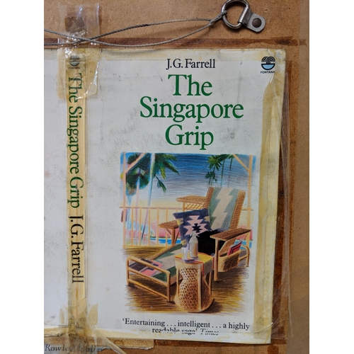 582 - Original painting for the front cover of the novel, The Singapore Grip (JG Farrell) by Glynn Boyd Ha... 