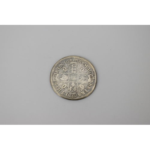 399 - Kingdom of England - Charles II (1660 -1685) Crown, dated 1663, first laureate and draped bust right... 