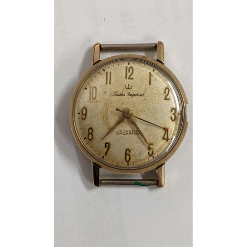 110 - A Smiths Imperial 1960s 9ct gold wristwatch with engraved caseback
Location: CAB2