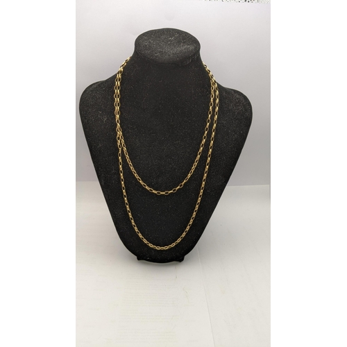 127 - A 9ct gold chain link necklace total weight 13.3g
Location: CAB5