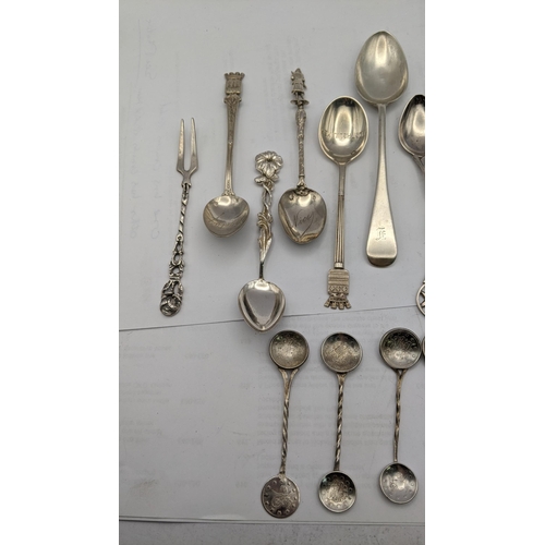 160 - Decorative collectors spoons to include examples with crowns, figures, shields and Turkish Ottoman c... 