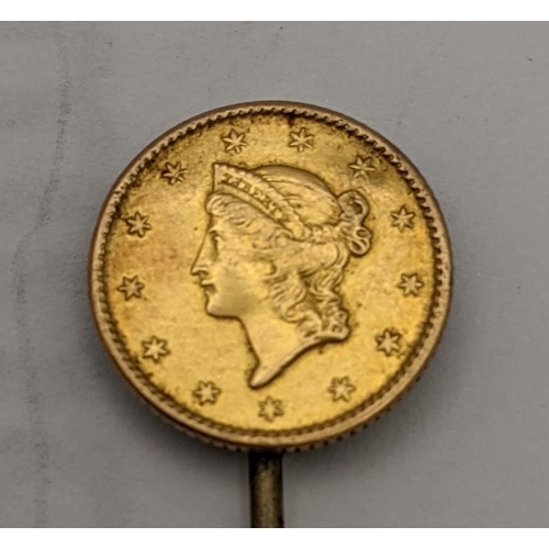 178 - USA - A late 19th century Liberty head dollar mounted on a stick pin
Location: CAB3