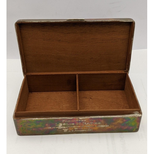 182 - A Birmingham 1974 silver machine turned box presented for 25 years of service
Location: