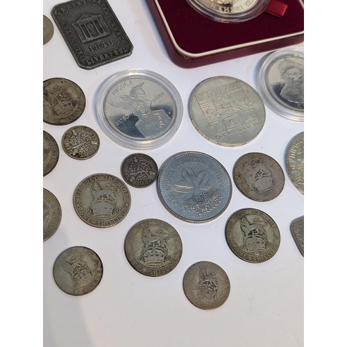 403 - Mixed coins - a collection of early 20th century British florins, shillings, sixpence and threepence... 