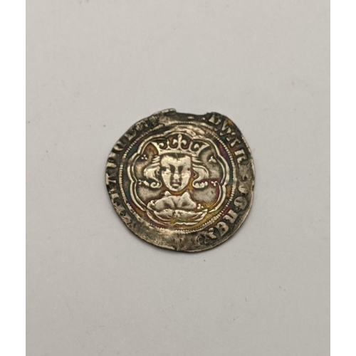 405 - Kingdom of England - Edward III (1327-1377) Groat, London Mint, Fourth coinage (1351-1377), crowned ... 