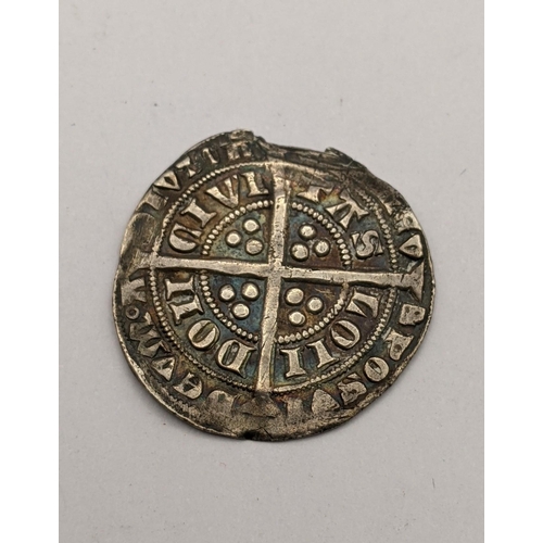 405 - Kingdom of England - Edward III (1327-1377) Groat, London Mint, Fourth coinage (1351-1377), crowned ... 