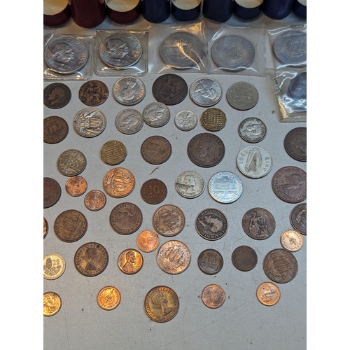 412 - Mixed coins - a large quantity of Victorian and later pennies, halfpennies, Elizabeth II two shillin... 