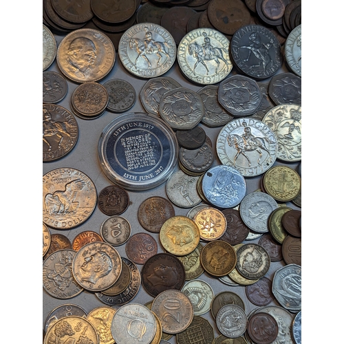 419 - Mixed coins - British and world coins to include a 1970 coinage proof set, commemorative Crowns, Vic... 