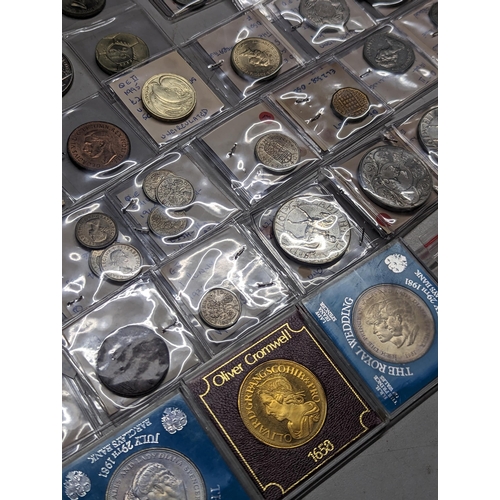 487 - A large collection of British and world coins to include Victorian and later pennies, a quantity of ... 