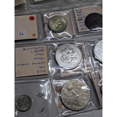 487 - A large collection of British and world coins to include Victorian and later pennies, a quantity of ... 