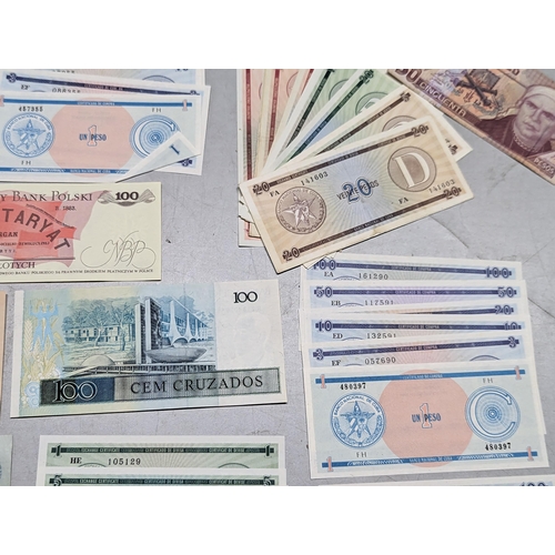 488 - Banknotes - a large collection of Cuban Foreign Exchange banknotes 1-100 Peso. British examples to i... 