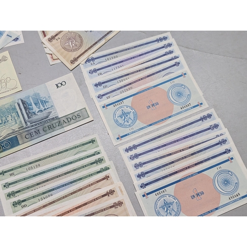 488 - Banknotes - a large collection of Cuban Foreign Exchange banknotes 1-100 Peso. British examples to i... 