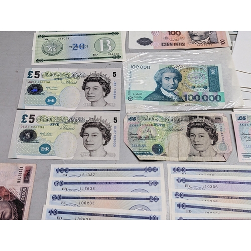 488 - Banknotes - a large collection of Cuban Foreign Exchange banknotes 1-100 Peso. British examples to i... 