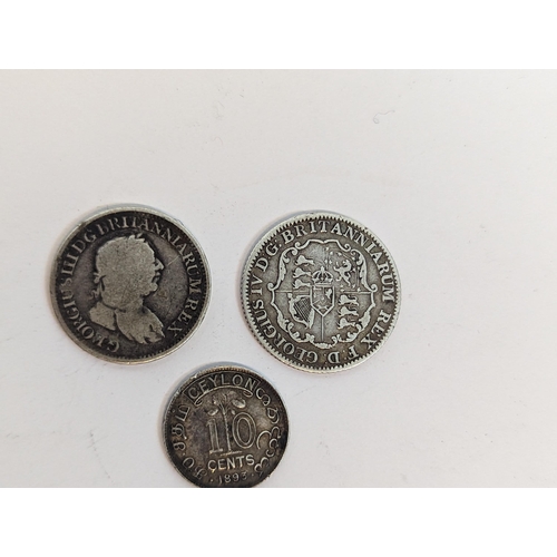 61 - British Colonial silver coins - George III (1760+-1820), 1816 United Colony of Demerary and Essequib... 