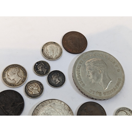 63 - British Coins - a mixed group of late 19th/early 20th century examples to include mixed maundy 1861 ... 