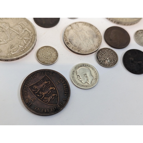 63 - British Coins - a mixed group of late 19th/early 20th century examples to include mixed maundy 1861 ... 