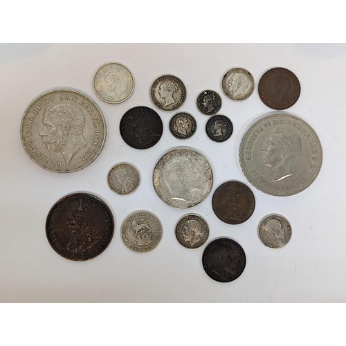 63 - British Coins - a mixed group of late 19th/early 20th century examples to include mixed maundy 1861 ... 