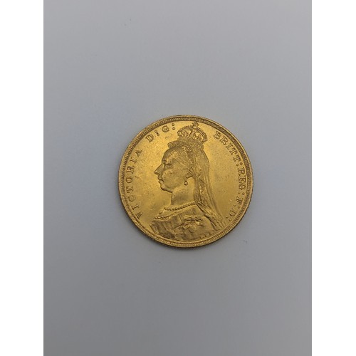 420 - United Kingdom - Victoria (1837-1901) Sovereign dated 1888, Melbourne Mint Location: CAB10