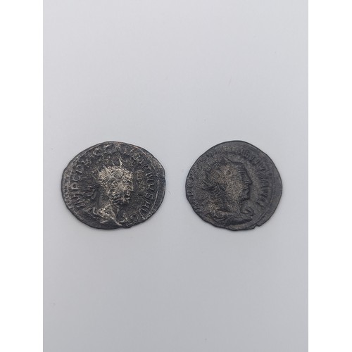 472 - Roman Empire - Anitonnius, Galliemus (253-268) 'RESTITUT ORIENTIS' AND Valerian I (253-260) 'FELICIT... 