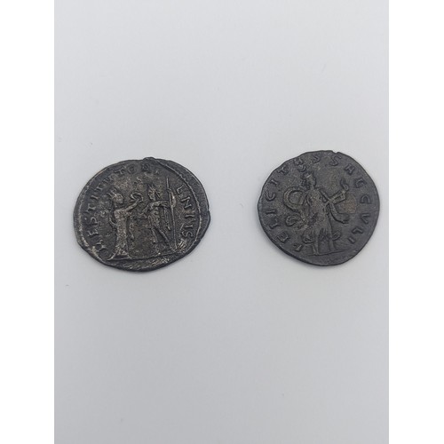 472 - Roman Empire - Anitonnius, Galliemus (253-268) 'RESTITUT ORIENTIS' AND Valerian I (253-260) 'FELICIT... 