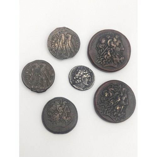 476 - Late 19th/early 20th century Electrotypes and re-strike Ancient Greek, Ptolomaic coins to include Al... 