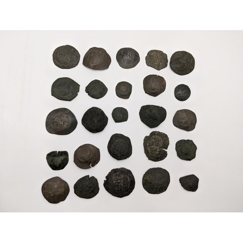 478 - Byzantine Empire - Trachy / Trachea coins, A collection of 25 in various sizes and conditions
Locati... 