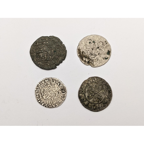 481 - Continental Hammered coins to include Hungary, ' Madonna and Child' ' Denar, Free city of Riga 1 Sch... 